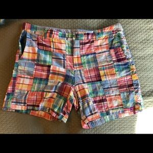 LL Bean Madras Chino Shorts